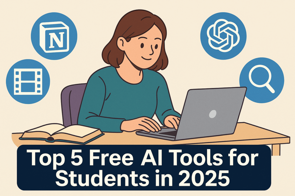 ai tools for students 2025 – young student using artificial intelligence